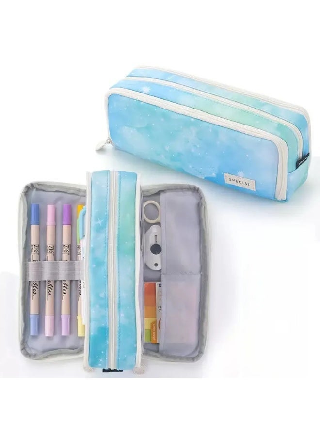 Kids Pencil Case Large Capacity Lightweight Wear-Resistant Easy-to-Clean School Supplies - Image 1