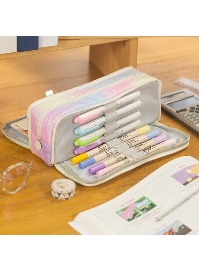 Kids Pencil Case Large Capacity Lightweight Wear-Resistant Easy-to-Clean School Supplies - Image 2