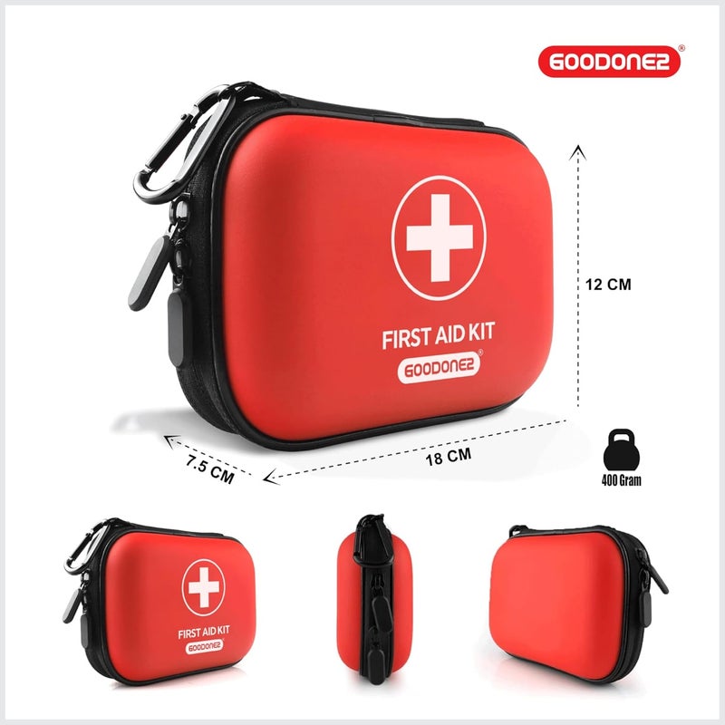 GOODONE2 200 Pcs First Aid Kit + Survival kit for Treat, Protect Minor Cuts, Scrapes. Home, Office, Car, School, Business, Travel, Emergency, Survival, Hunting, Outdoor, Camping & Sport (200-Red) - Image 4