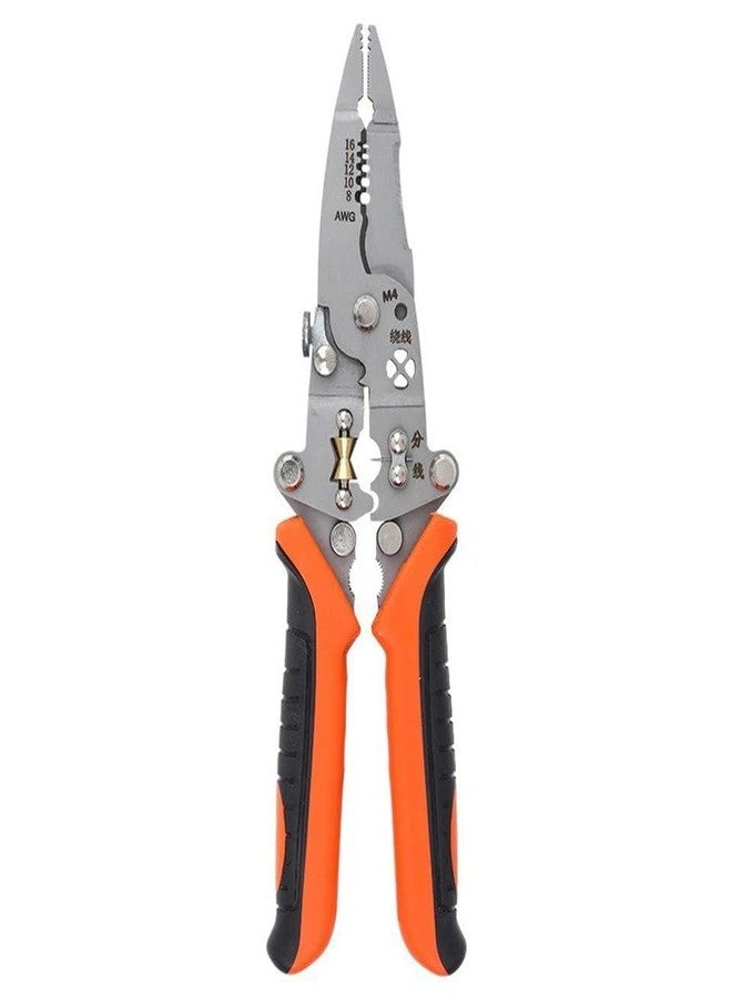 MSA Compact Foldable Wire Stripper Set |Portable Wire Cutter/Stripping Tool For Electricians | Wire Cutting/Stripping/Crimping Kit | Multi Tool For Electrical Wiring & Repairs (Pack of 1,Multicolor) - Image 1