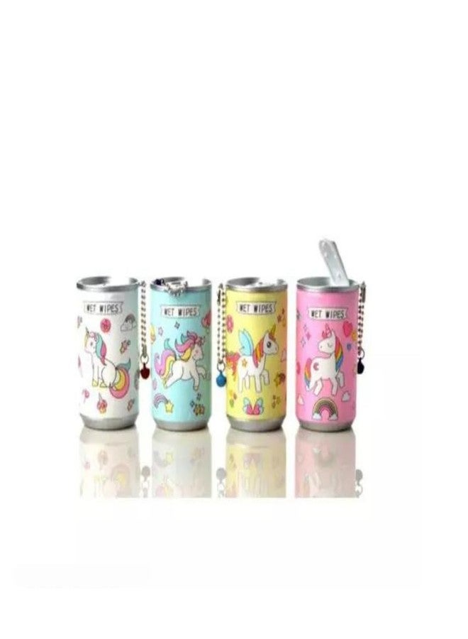 GOLD MAX Cartoon Print Mini Tin Wet Wipes and Travel Soap Tube Combo, Color Varied - Image 3
