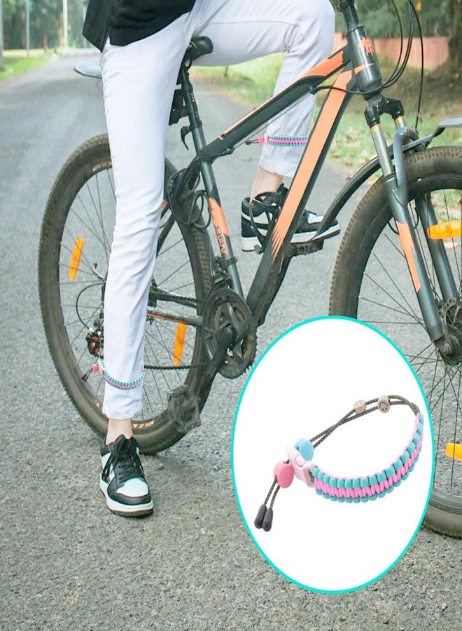 TWZKXC Bicycle Pant Leg Straps Adjustable Cycling Ankle Straps, 1 Pack Elastic Pant Leg Reflective Straps for Biking for Cycling, Running, Riding Climbing, Fishing, Hiking, Outdoor Sports - Image 2