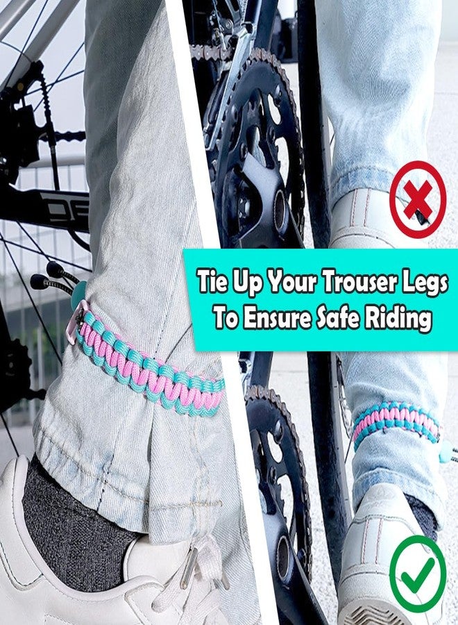 TWZKXC Bicycle Pant Leg Straps Adjustable Cycling Ankle Straps, 1 Pack Elastic Pant Leg Reflective Straps for Biking for Cycling, Running, Riding Climbing, Fishing, Hiking, Outdoor Sports - Image 3