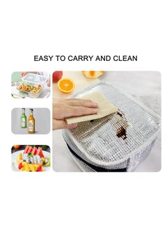 KASTWAVE Reusable Lunch Bags, Trendy Lunch Tote - Stylish and Leakproof Insulated Bag for Women/Men for Office/Travel/Picnic - Reusable Bento Cooler for Meal Prep - Enhance Your Lunch Experience (Blue)  - Image 3