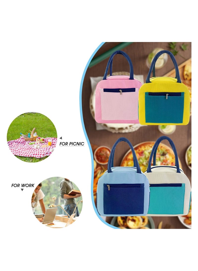 KASTWAVE Reusable Lunch Bags, Trendy Lunch Tote - Stylish and Leakproof Insulated Bag for Women/Men for Office/Travel/Picnic - Reusable Bento Cooler for Meal Prep - Enhance Your Lunch Experience (Blue) - Image 5