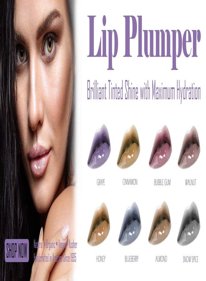 Lip Ink Organic Vegan Brilliant Tinted Lip Plumper Sample - Snow Spice - Image 4
