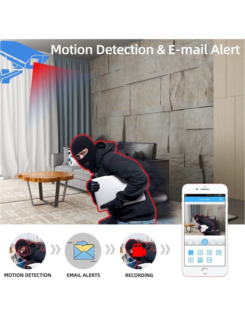 Jortan 8MP Dual Lens Indoor Outdoor Wi-Fi Security Camera, Full Color IR Night Vision, 2 way Talking, Motion Detection, Motion Tracking, IP66 Water and Dustproof, PTZ Control, 24/7 Surveillance Camera - Image 5