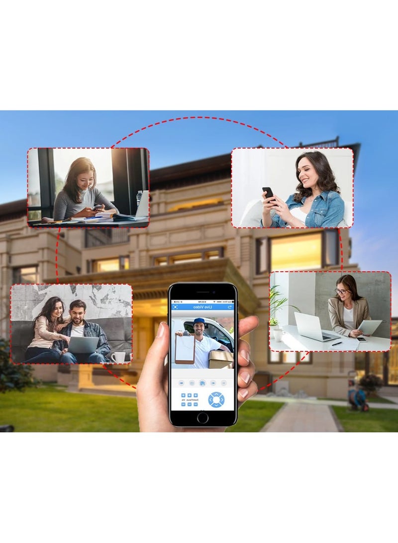 Jortan 8MP Dual Lens Indoor Outdoor Wi-Fi Security Camera, Full Color IR Night Vision, 2 way Talking, Motion Detection, Motion Tracking, IP66 Water and Dustproof, PTZ Control, 24/7 Surveillance Camera - Image 4