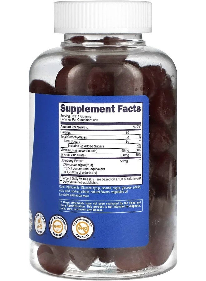 Nutricost, Kids, Elderberry, Ages 4+, 1,750 mg, 120 Gummies - Image 2