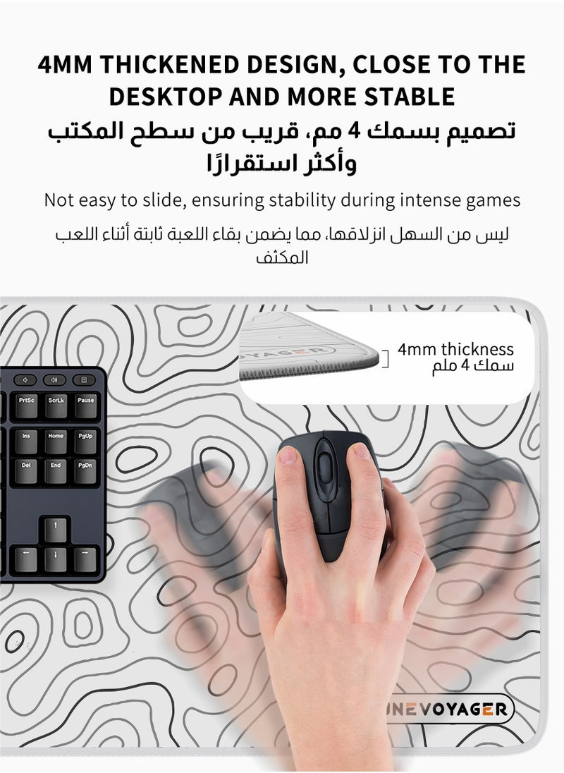DuneVoyager Large Desk Mouse Pad, Waterproof Gaming Mouse Pad, 800 x 300 x 4mm, 31.5 x 11.8 x 0.157in, Gaming Mouse Pad, XXL Desk Mat, Non-Slip Desk Mat, XL Gaming Mouse Pad, Thick Rubber Desk Pad Mouse Pad, Suitable for Gaming, Office, and Home Use  - Image 3