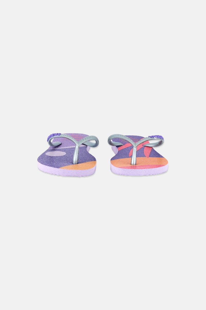 havaianas Kids Girl Palette Glow Slip On Slippers, Multicolor - Image 2