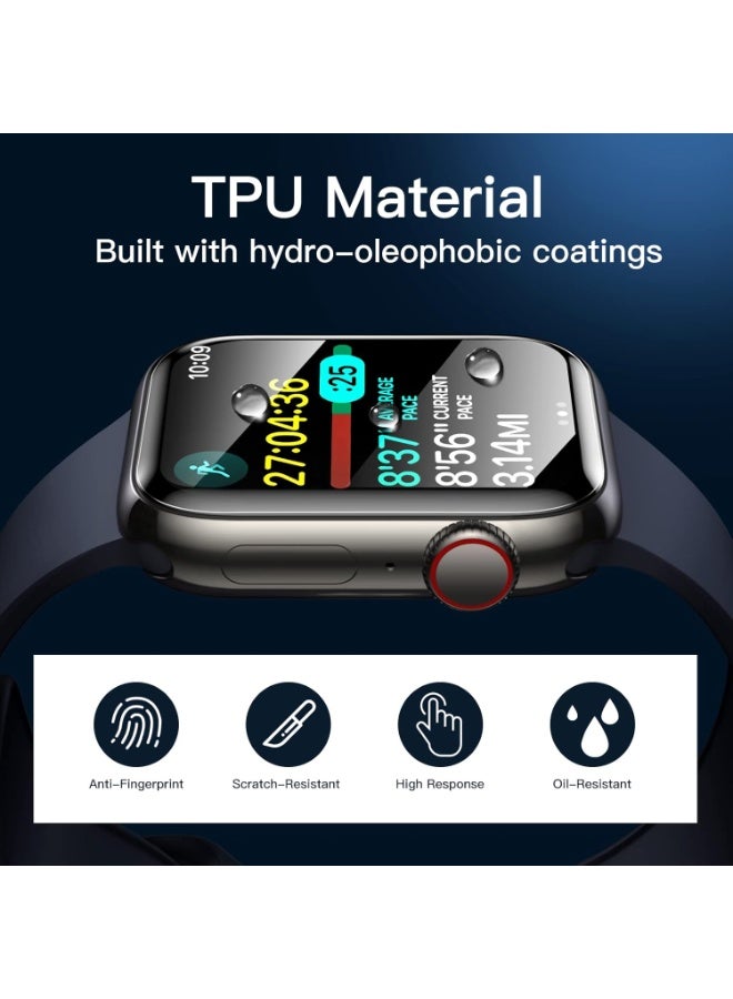 WAEKIL 3-Pack TPU Screen Protector for Apple Watch Series 9/8/7 41mm - HD Clear Anti-Scratch, Flexible - Image 4