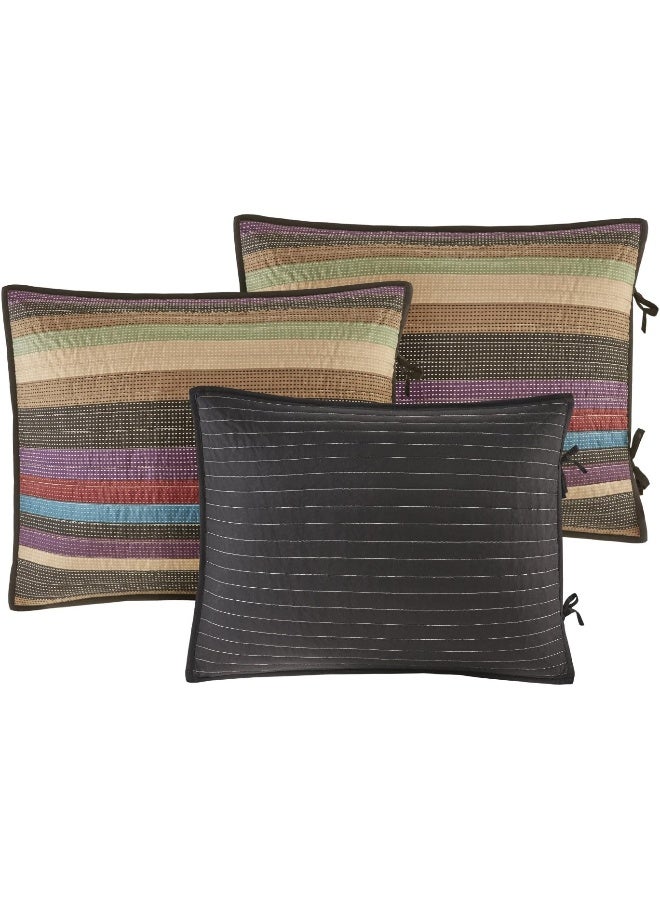 madison park Madison Park Daybed Cover Double Sided Quilting Casual Design All Season Bedding Set with Bedskirt, Matching Shams, Decorative Pillow, 75 in x 39 in, Yosemite, Purple Teal  - Image 4