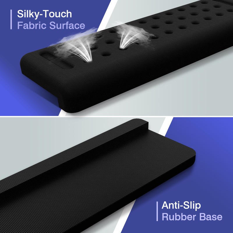 Retuhapy L-Shaped Desk Edge Cushion, 2 PCS Elbow Rest for Desk with Ergonomic Support, Memory Foam Elbow Pad & Arm Rest for Palm, Wrist & Forearm, Non-Slip & Separate Design, Office & Home, Black - Image 4