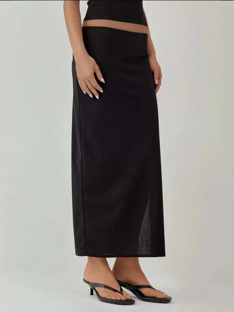 HICCUP Low Waist Maxi Skirt