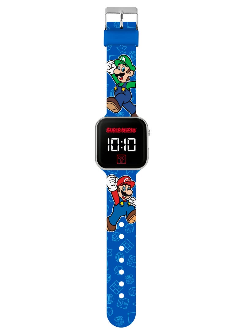 سوبر ماريو ساعة سوبر ماريو بروس للأولاد بإضاءة - Image 2