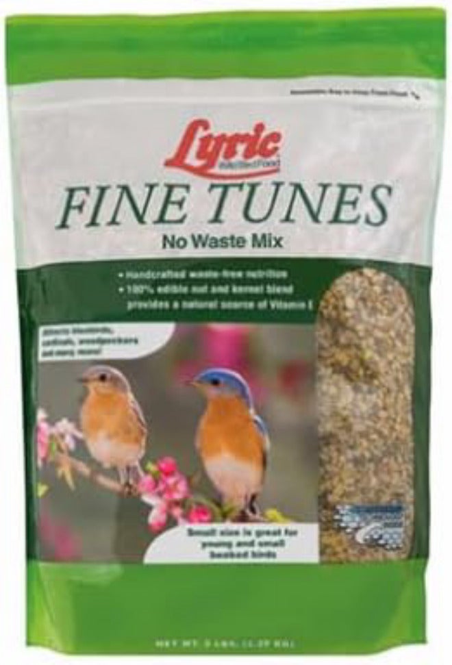 Lyric Fine Tunes Wild Bird Seed - No Waste Bird Food Mix - Attracts Bluebirds, Finches, Chickadees & More - 5 lb bag - Image 1