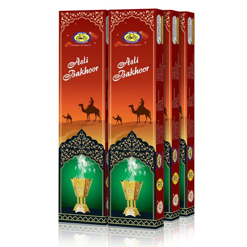 Cycle Pure Agarbatti Asli Bakhoor Handcrafted Incense Sticks - for Festive Gatherings, Weddings, Rituals, Ceremonies - Pack of 6 (14 per Pack) - Image 5