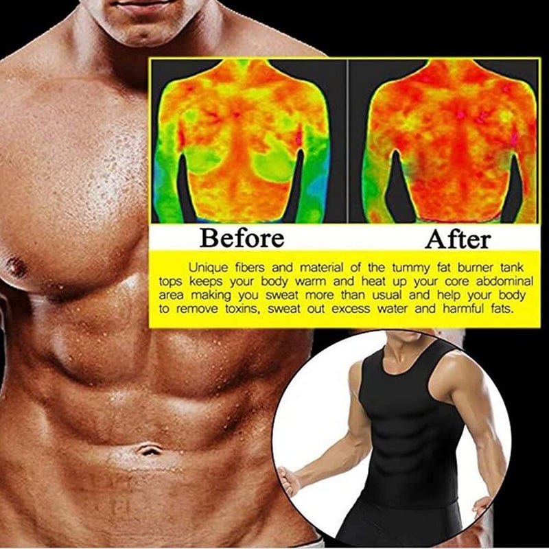 woobles MenSlim Gynecomastia Compression Tanktop,CGTFY Gynecomastia Compress Tank Top,Gynecomastia Compression Shirts 4X-Large 2pc - Image 5