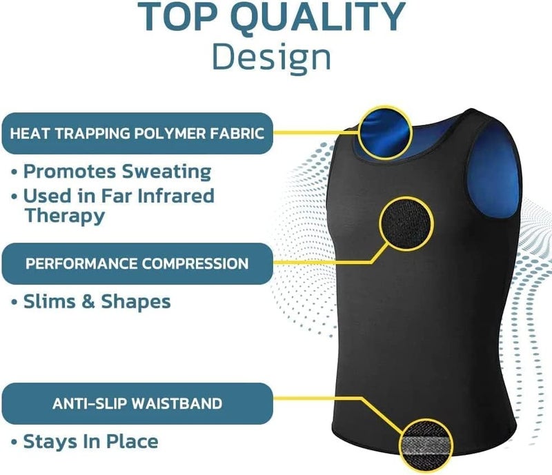 woobles MenSlim Gynecomastia Compression Tanktop,CGTFY Gynecomastia Compress Tank Top,Gynecomastia Compression Shirts 4X-Large 2pc - Image 4