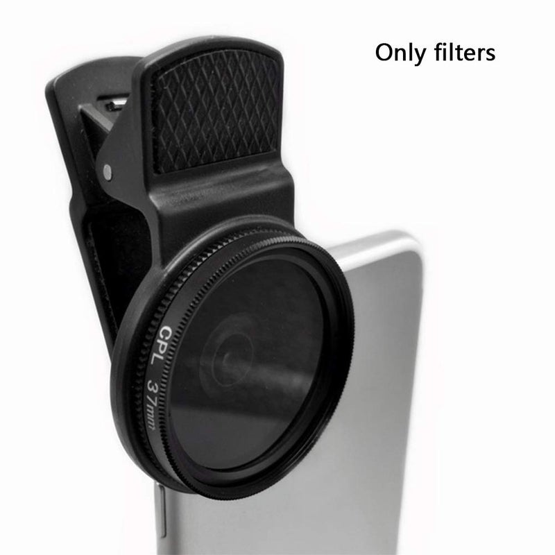 CfoPiryx 37mm CPL Filter, Universal Circular Polarizer Lens Filter, Cell Phone Lens Accessory Kit, Includes CPL Lens and Lens Clip - Image 4
