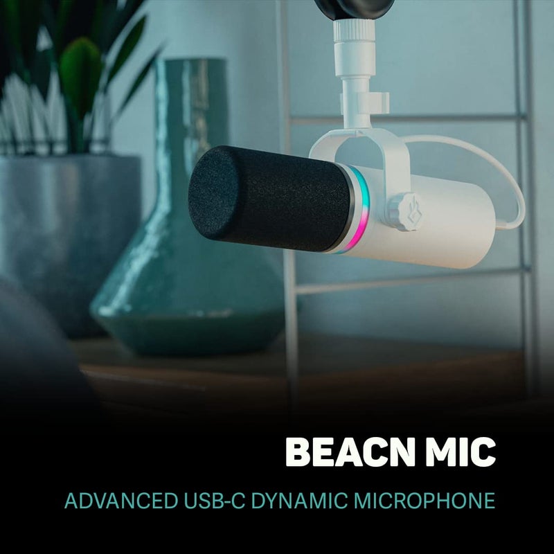 BEACN Light Dynamic USB Mic for PC | Professional Microphone for Podcast, Gaming Mic, Streaming Mic | Studio-Quality Desk Mic for YouTube, Twitch, and Recording | Microphone for PC, Gaming & Streaming - Image 2