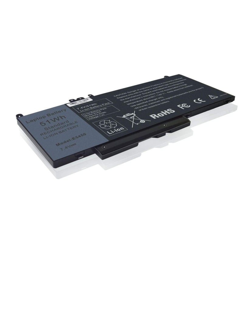 Zexen E5450 Battery Compatible with Dell. Latitude E5250 E5450 E5550, Replace for G5M10 8V5GX R9XM9 WYJC2 1KY05 Battery(51Wh 7.4V) - Image 2