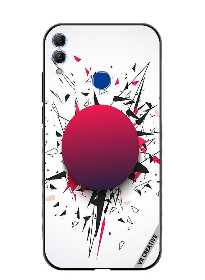Protective Case Cover For Honor 10 Lite Abstract Design Multicolour