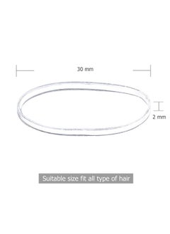 HOYOLS Clear Elastic Hair Rubber Bands 1500Pcs Mini Small Clear Ponytail Elastics Holders For Blond Kids Girls Hair No Crease Damage No Hurt 1 Inch Tpu  - Image 3