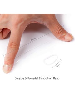 HOYOLS Clear Elastic Hair Rubber Bands 1500Pcs Mini Small Clear Ponytail Elastics Holders For Blond Kids Girls Hair No Crease Damage No Hurt 1 Inch Tpu  - Image 2