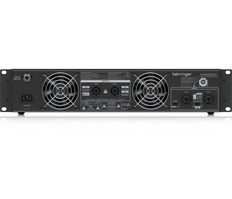 behringer Behringer NX6000 6000W 2-channel Power Amplifier - Image 3