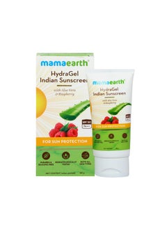 Mamaearth Hydragel Indian All Skin Type Sunscreen Spf 50 & Pa++++ With Aloe Vera & Raspberry For Sun Protection 50G Pack Of 2  - Image 2