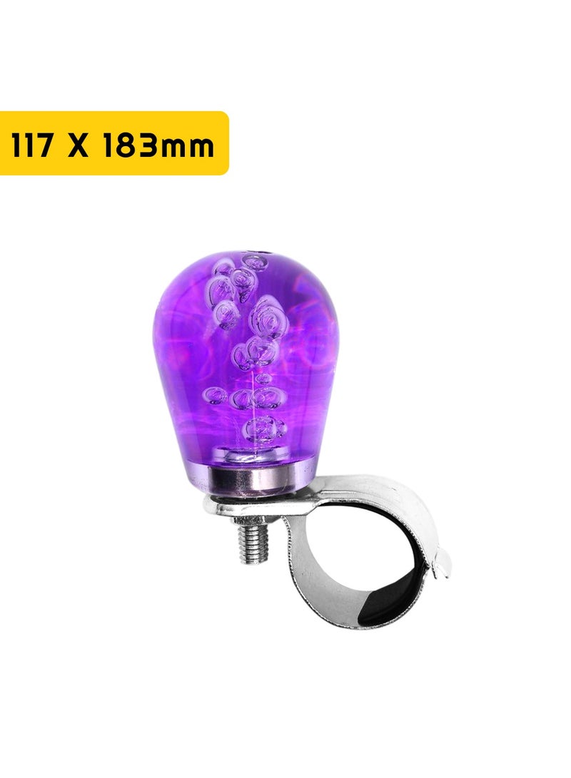MOB MOB AC1357 Car Steering Wheel Spinner Knob Fancy Purple Power Booster Ball - Purple  - Image 4
