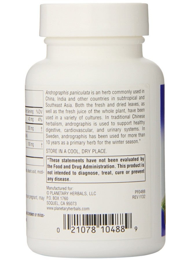 Planetary Herbals Full Spectrum Andrographis 400mg - Ayurvedic Herb - 120 Tablets (Pack of 2) - Image 3