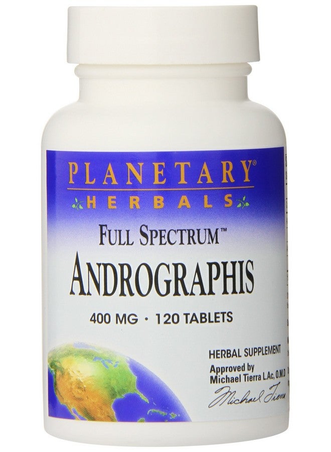 Planetary Herbals Full Spectrum Andrographis 400mg - Ayurvedic Herb - 120 Tablets (Pack of 2) - Image 1