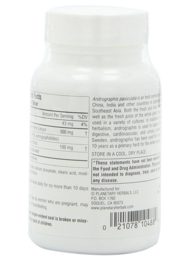 Planetary Herbals Full Spectrum Andrographis 400mg - Ayurvedic Herb - 120 Tablets (Pack of 2) - Image 4