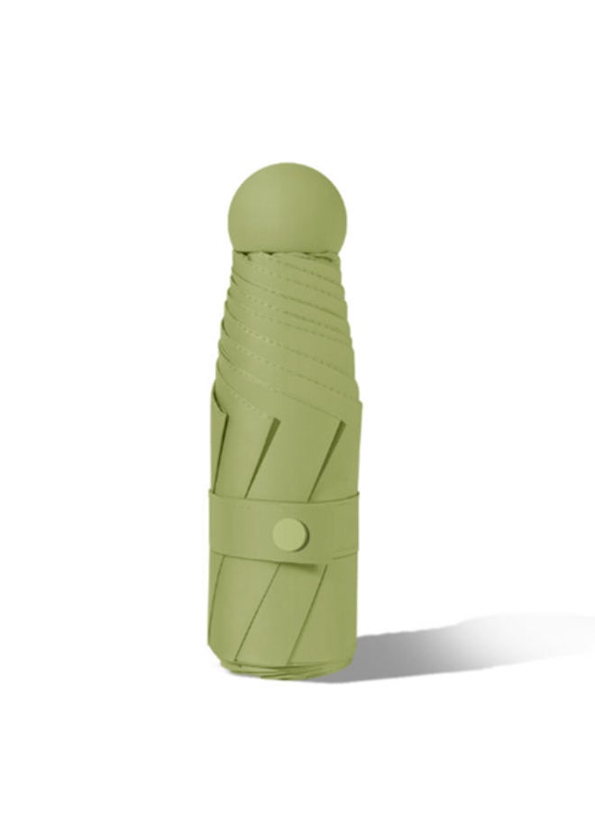 NIBEMINENT - Plain And Basic Flamingo Vinyl Sun Umbrella green - Image 1