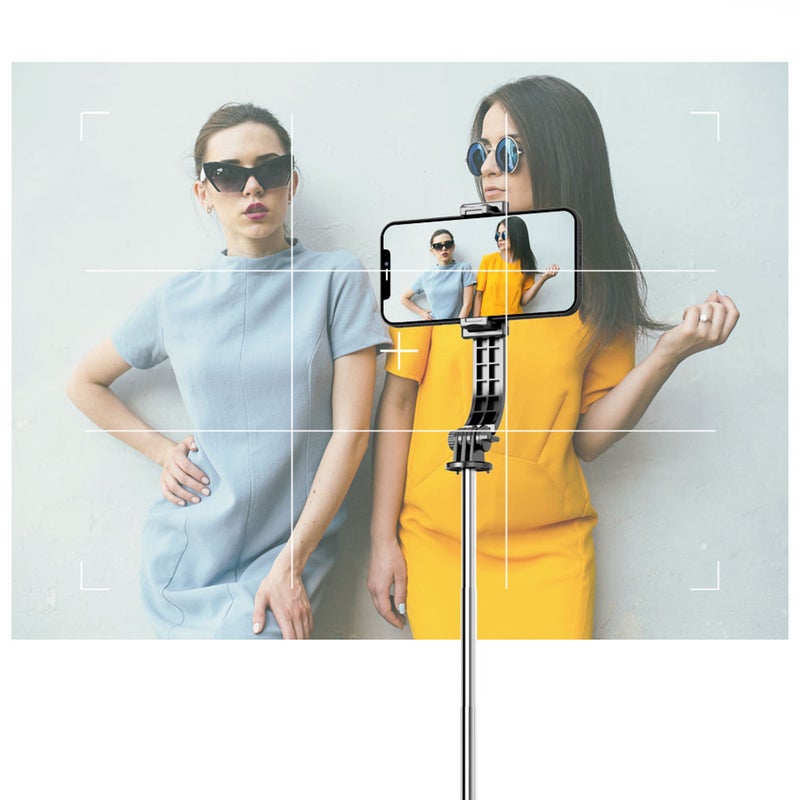 Generic (Unbranded) L13 Mobile Phone Selfie Stick Bracket Handheld Bluetooth-compatible Shutter Photo Tripod Integrated black Double lights + inner bracket - Image 3