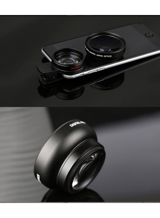 Phone Camera Lens, 2 in 1 Cell Phone Clip-on Lens Kit 0.45X Wide Angle Lens 140°+ 12.5X Macro Lens Clip-on iPhone Lens for iPhone Samsung and Most of Android Smartphone - Image 2