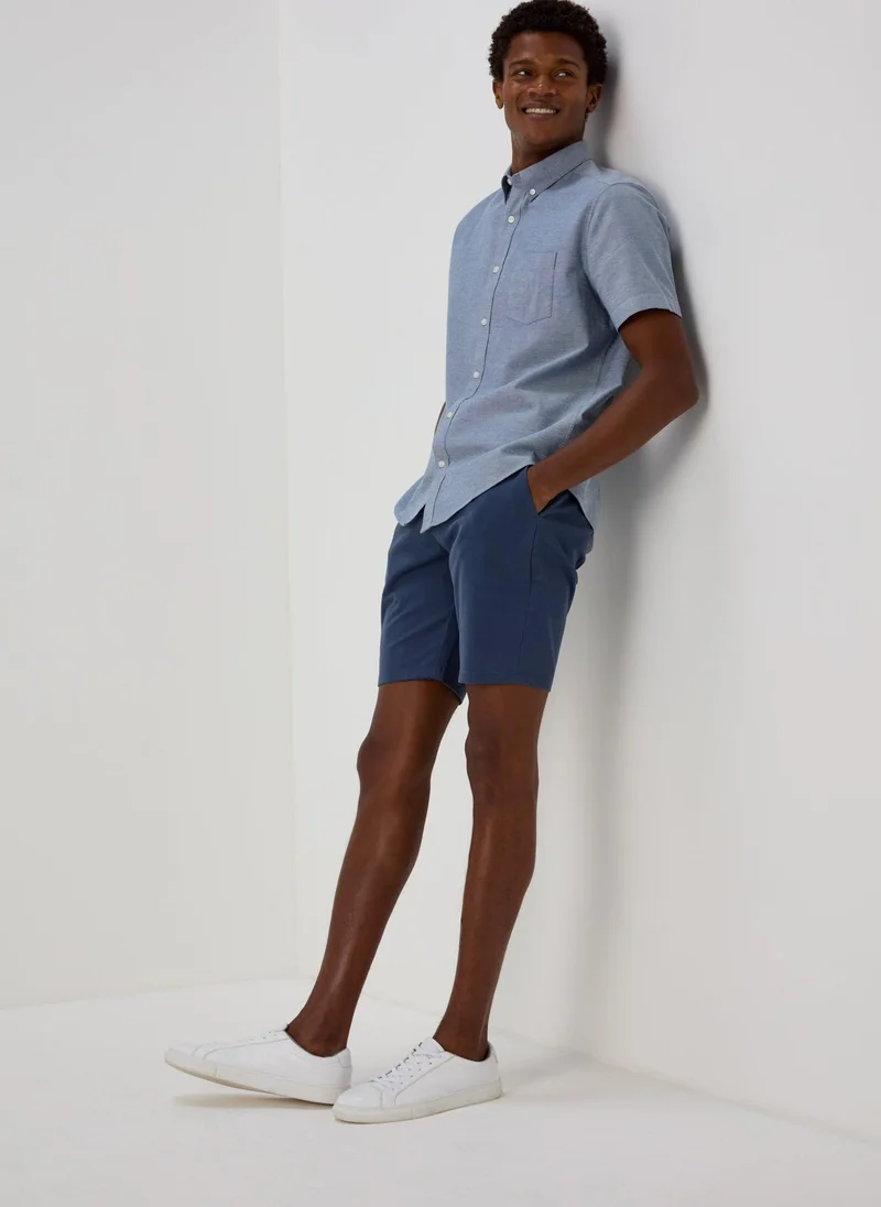 Matalan Navy Slim Chino Shorts