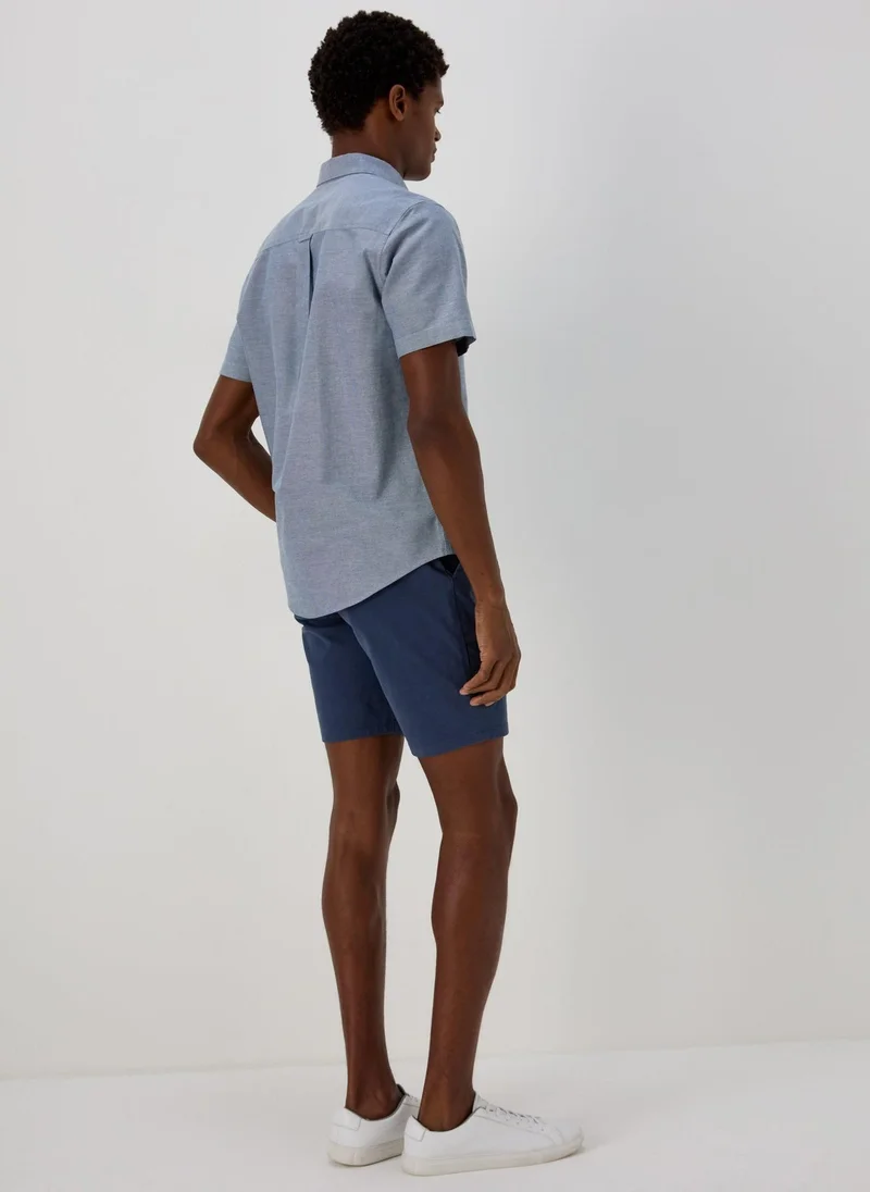 Matalan Navy Slim Chino Shorts