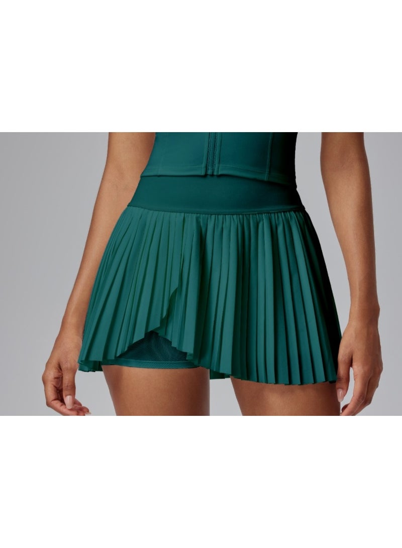 Women's Golf Short Skirt High Elasticity Running Tennis Sports Yoga Pleated Skirt  Style Anti-Light Walking 