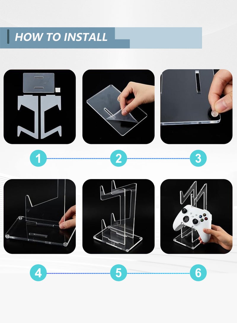 Acrylic Dual Controller Holder for PS4/PS5/Xbox One/Switch Pro - Image 2