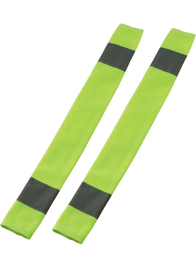Ergodyne GloWear 8004 High Vis Safety Seat Belt Cover for Seatbelt Compliance, Reflective Accents for Enhanced Visibility, 2-Pack - Image 1