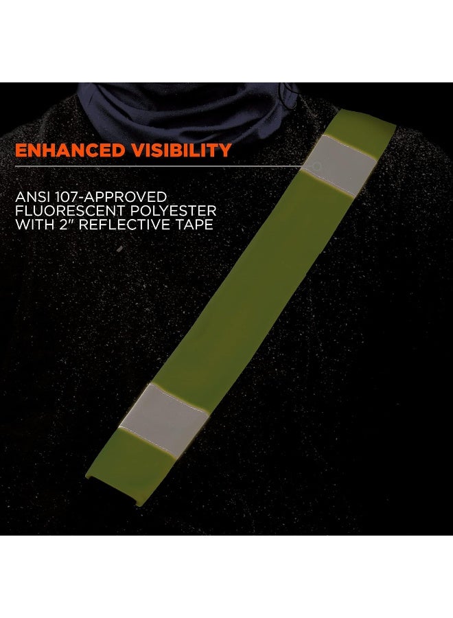 Ergodyne GloWear 8004 High Vis Safety Seat Belt Cover for Seatbelt Compliance, Reflective Accents for Enhanced Visibility, 2-Pack - Image 3