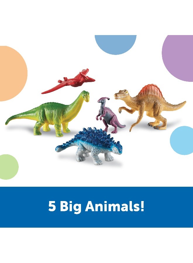 Learning Resources Jumbo Dinosaurs 2 (5-Piece Set, Prehistoric Figures, Ages 3+) - Image 3