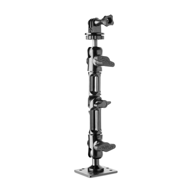 حامل ARKON الثقيل للجدران مع ذراع متعدد الزوايا لكاميرات GoPro HERO للأكشن يناسب كاميرات GoPro تركيب على سطح مسطح بناء معدني قوي GPHD006