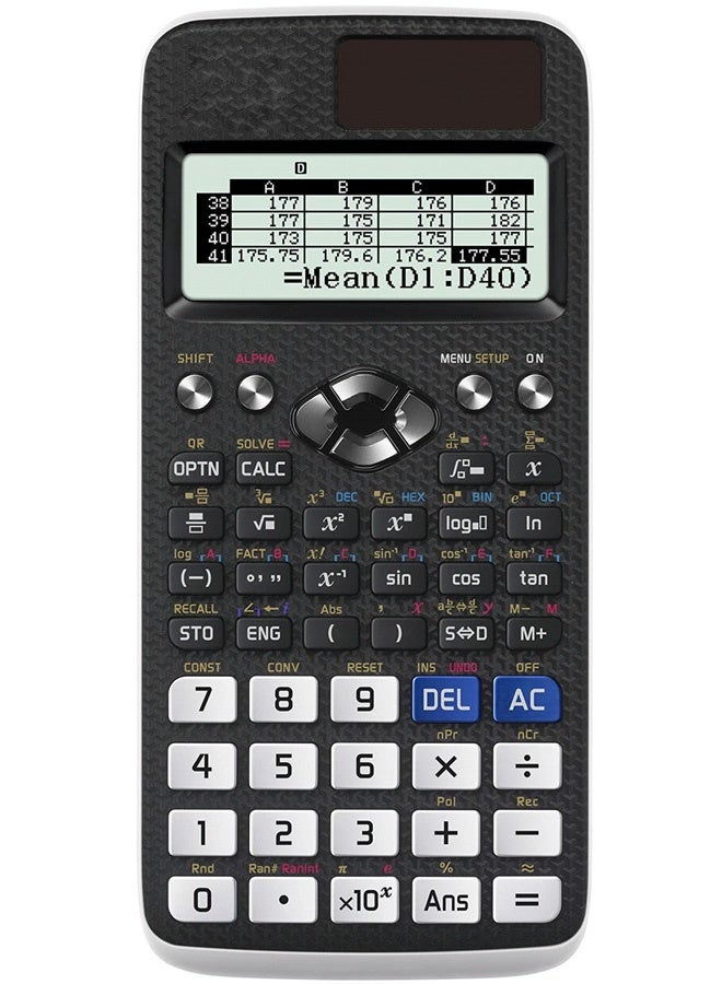 آلة حاسبة علمية FX-991AEX-W-DT باللونين الأسود والأبيض. - Image 1