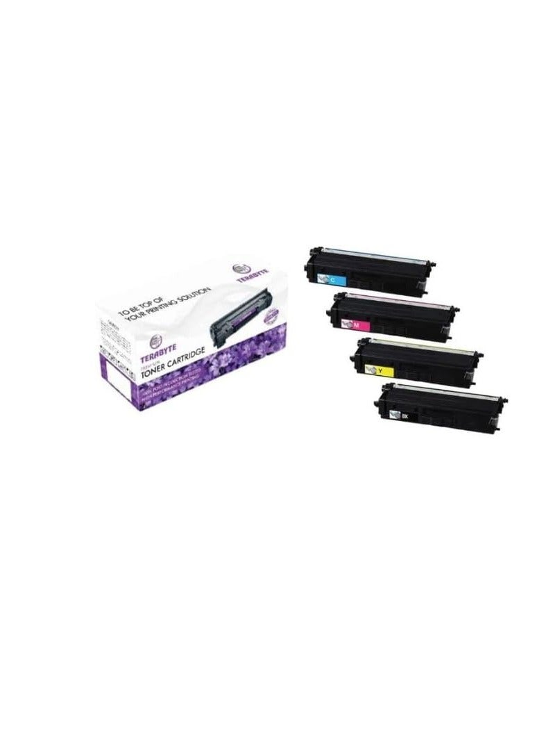 Terabyte TN221 TN241 TN261 Work for Brother HL-3140W HL-3170CDW HL-3180CDW MFC-9130CW MFC-9330CDW MFC-9340CDW (1 SET) Compatible Toner Cartridge Replacement for Brother PRINTER - Image 1