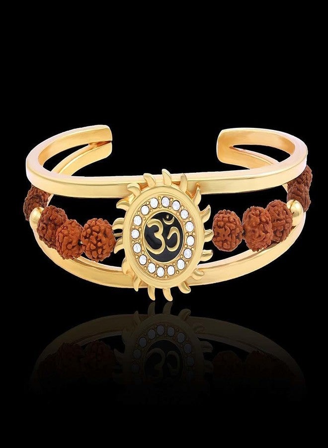 IGA COLLECTION Stainless Steel Adjustable Bracelet/Kada for/Girls/Boys/Mens/Womens| Comfortable Trendy Rudraksha suncuf Kada with Elegant Design (M5) - Image 5